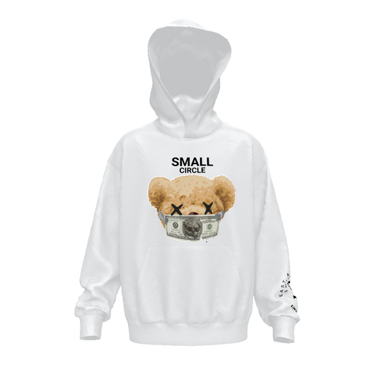 Small Circle Bear $$$ Drop Shoulder Oversized Hoodie