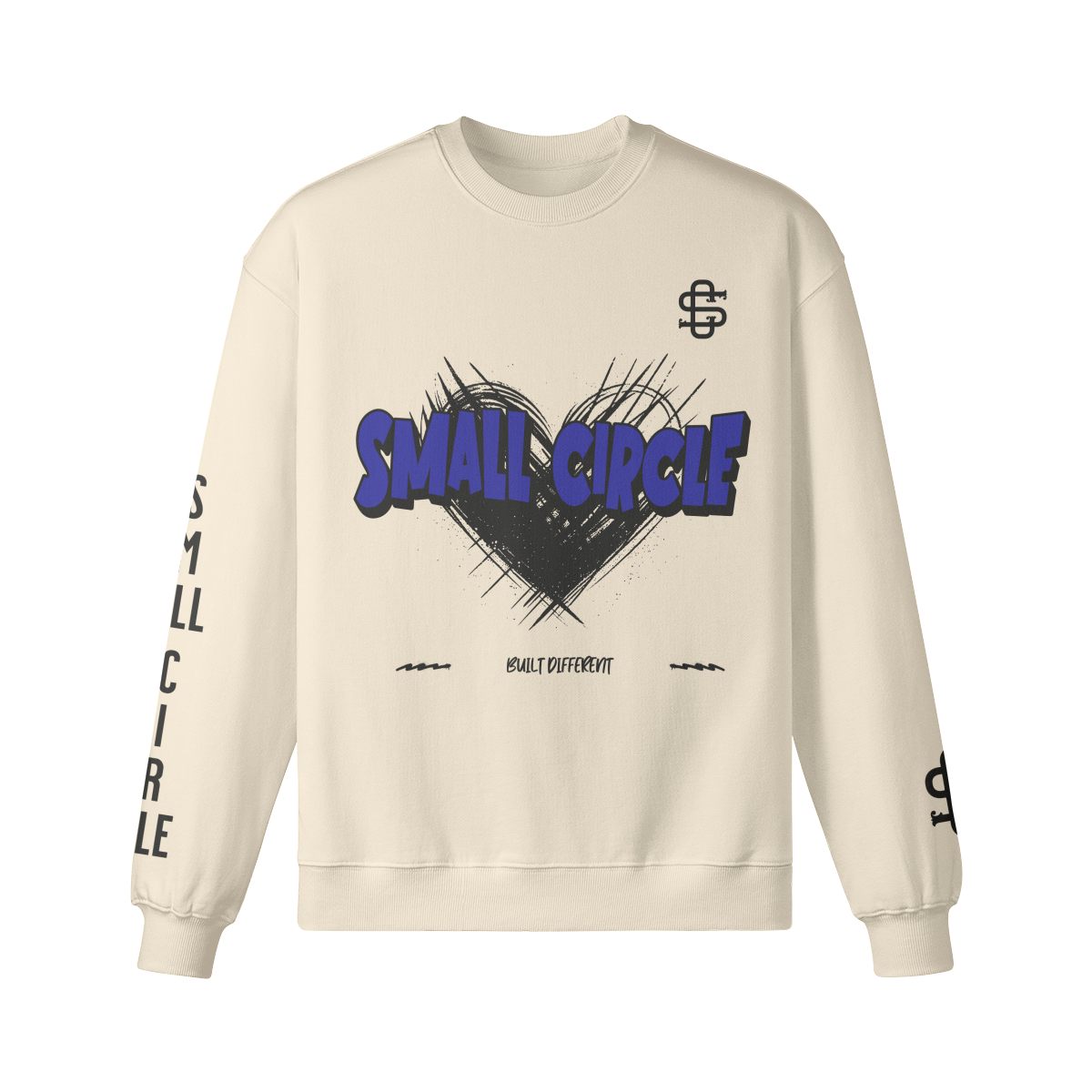 Small Circle Built Different Sweatshirt