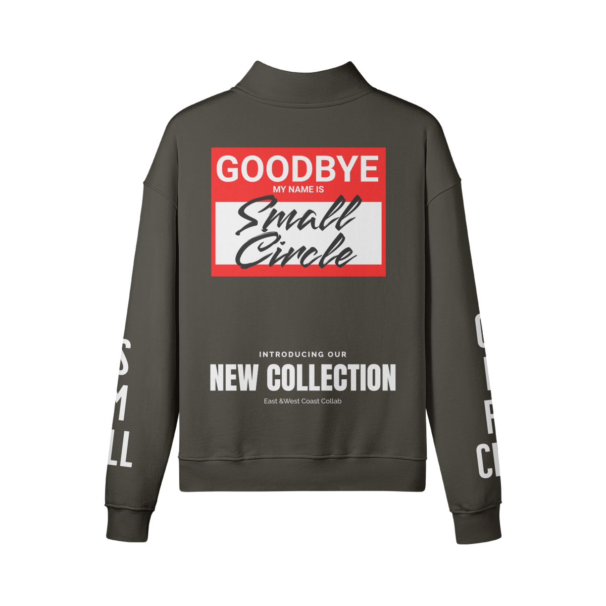 Small Circle Name Zip Up Sweatshirt