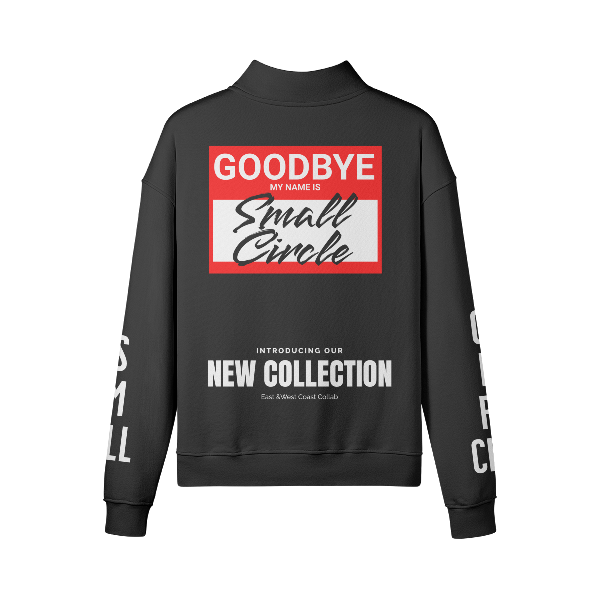 Small Circle Name Zip Up Sweatshirt