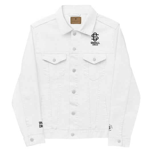 Small Circle White Denim Jacket